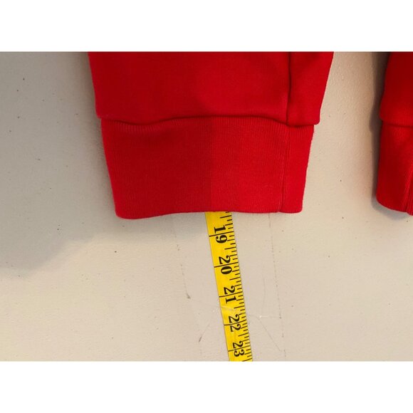 Levis Red Embroidered Floral Hoodie Sweatshirt Womens Pullover Medium - Picture 11 of 11